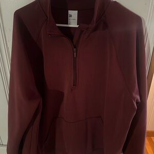 All in Motion Maroon Zip-Up Sweater